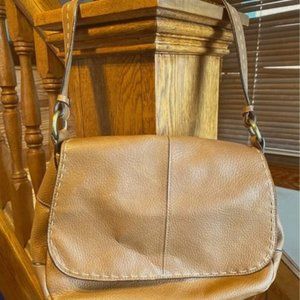 Tan Vegan Leather Handbag Purse